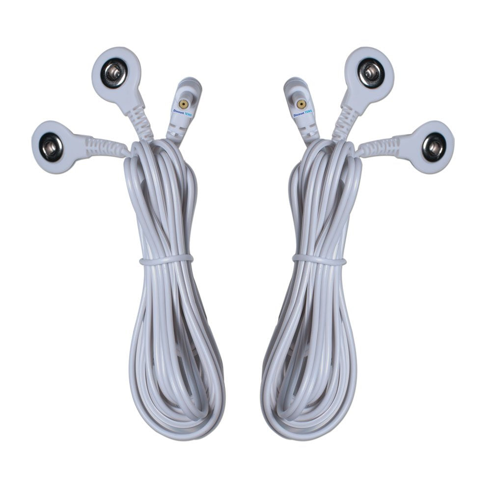 Tens Lead Wires, 2 Snap Connectors (2 Pack)