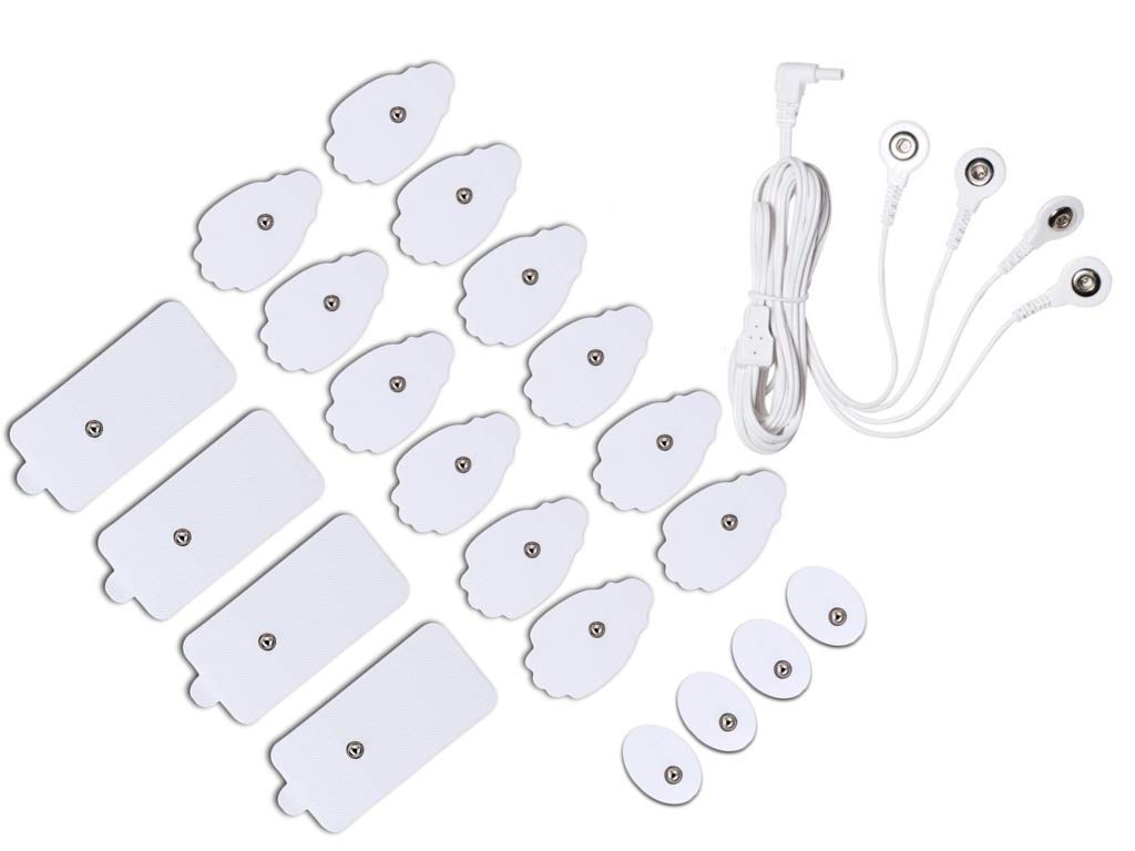 Belifu electrode pads 20 pcs with 2.35mm shielded replacement electrode
